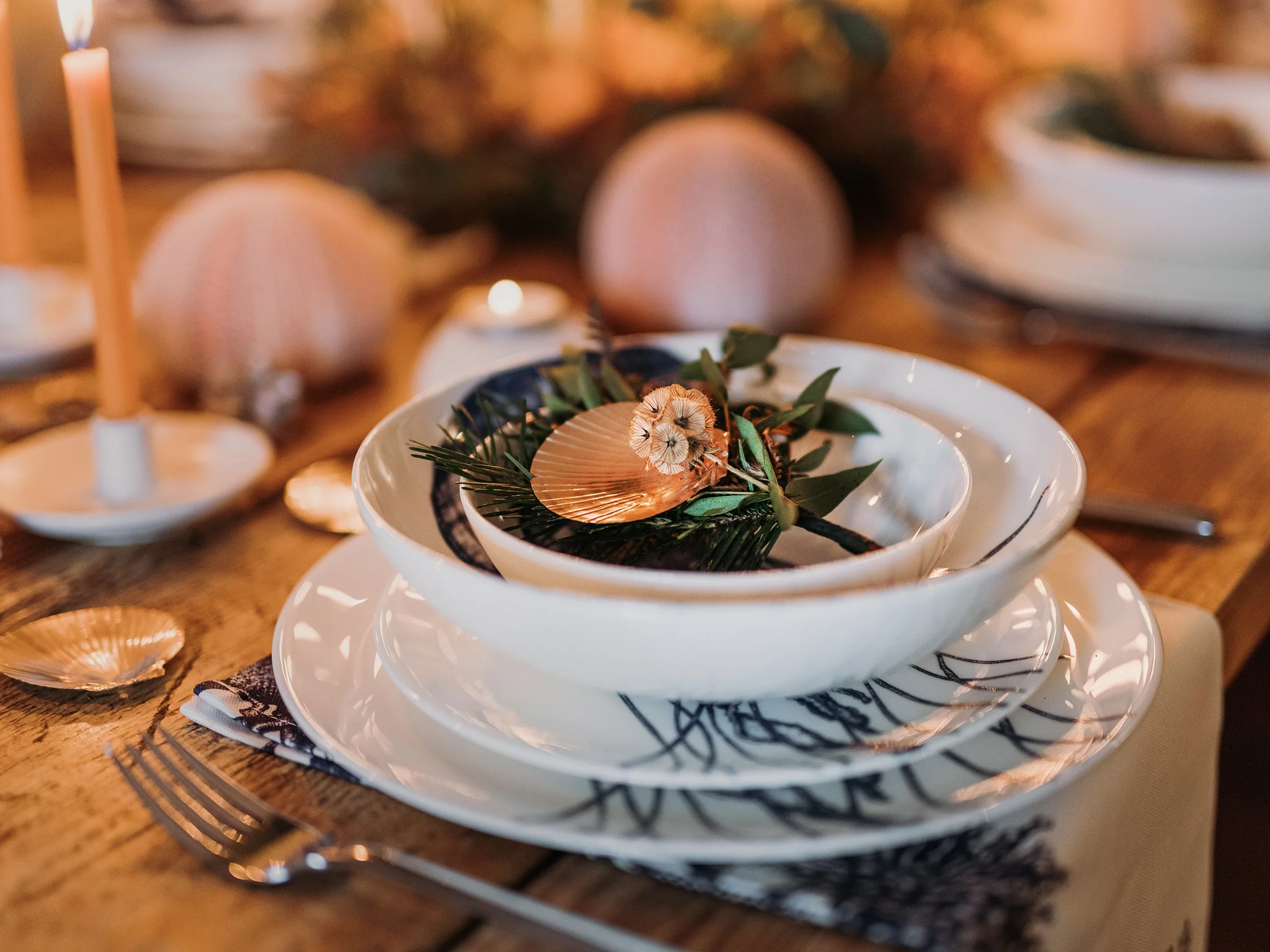 Bone China Jellyfish Pasta Bowl - Image 3
