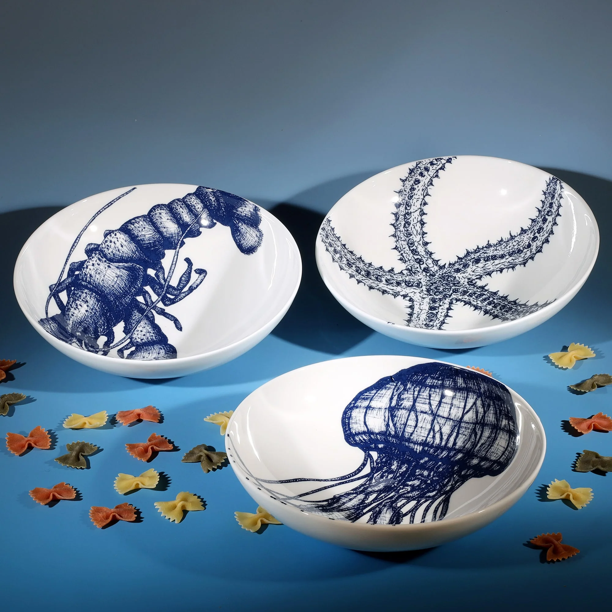 Bone China Lobster Pasta Bowl - Image 3