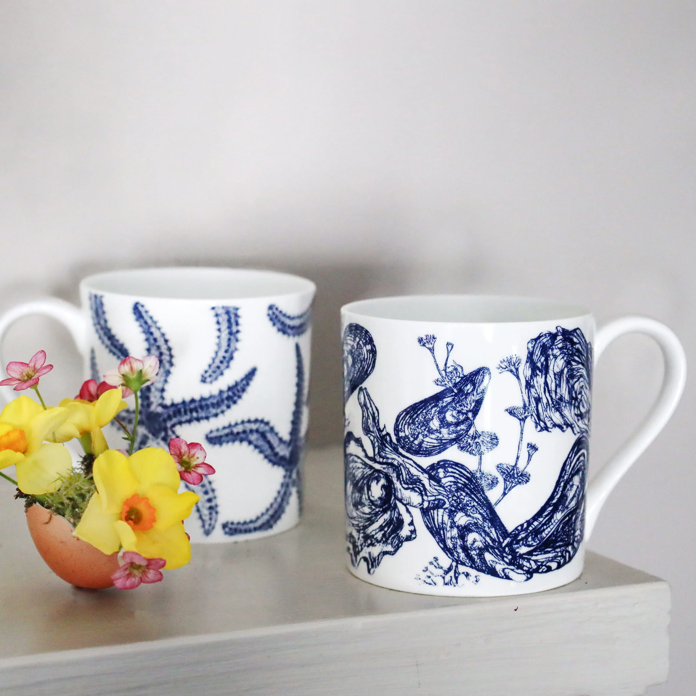 Bone China Mussel & Oyster Mug - Image 7