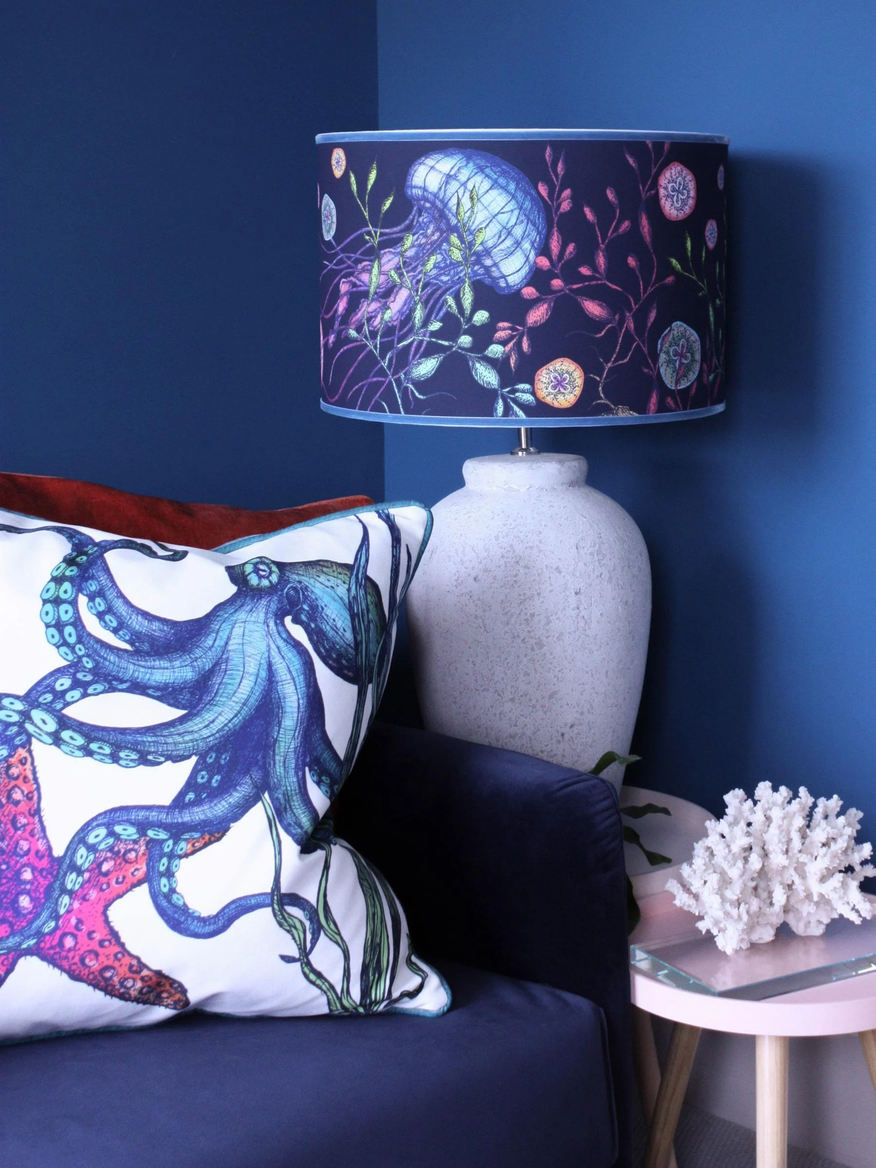 Navy Canyons Reef Lampshade - Image 5