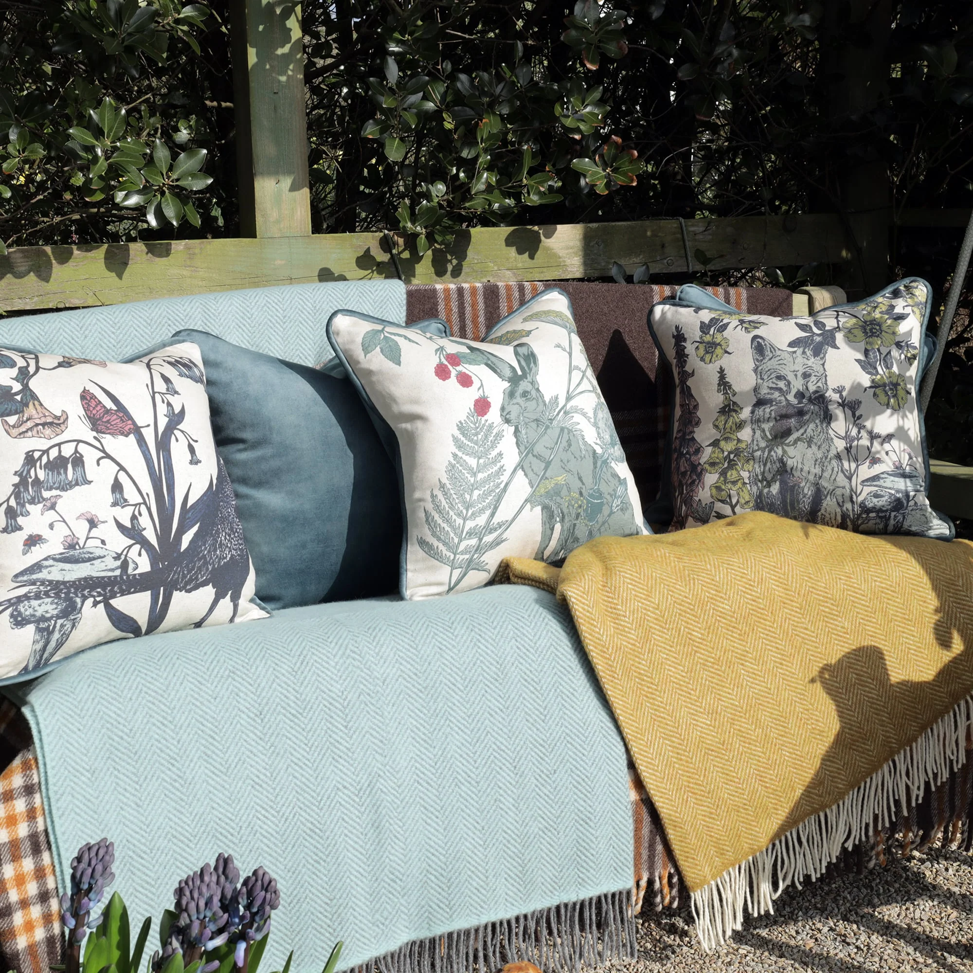 Cornish Hedgerow Fox Cushion Cover - Image 4