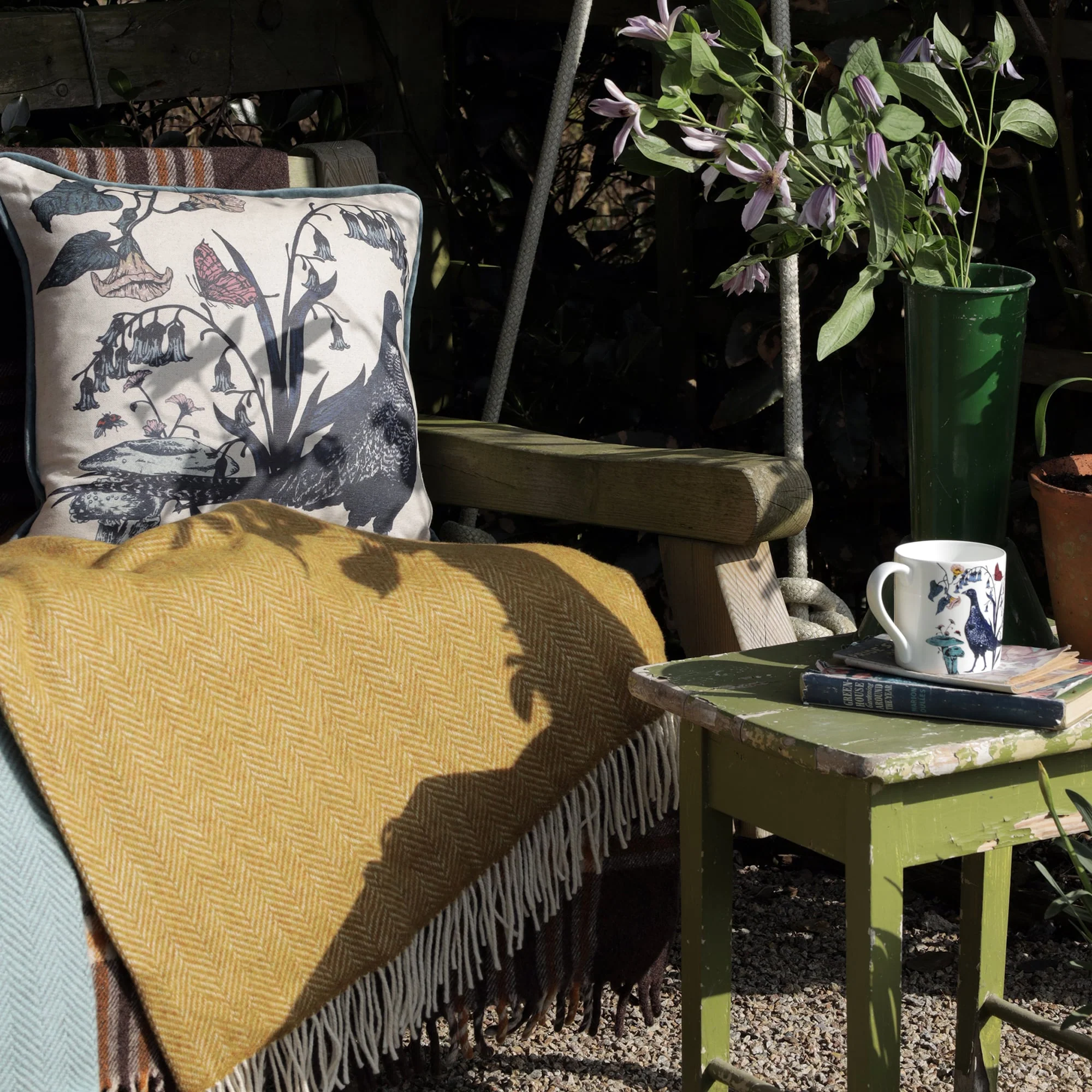 Cornish Hedgerow Pheasant Cushion Cover - Image 4