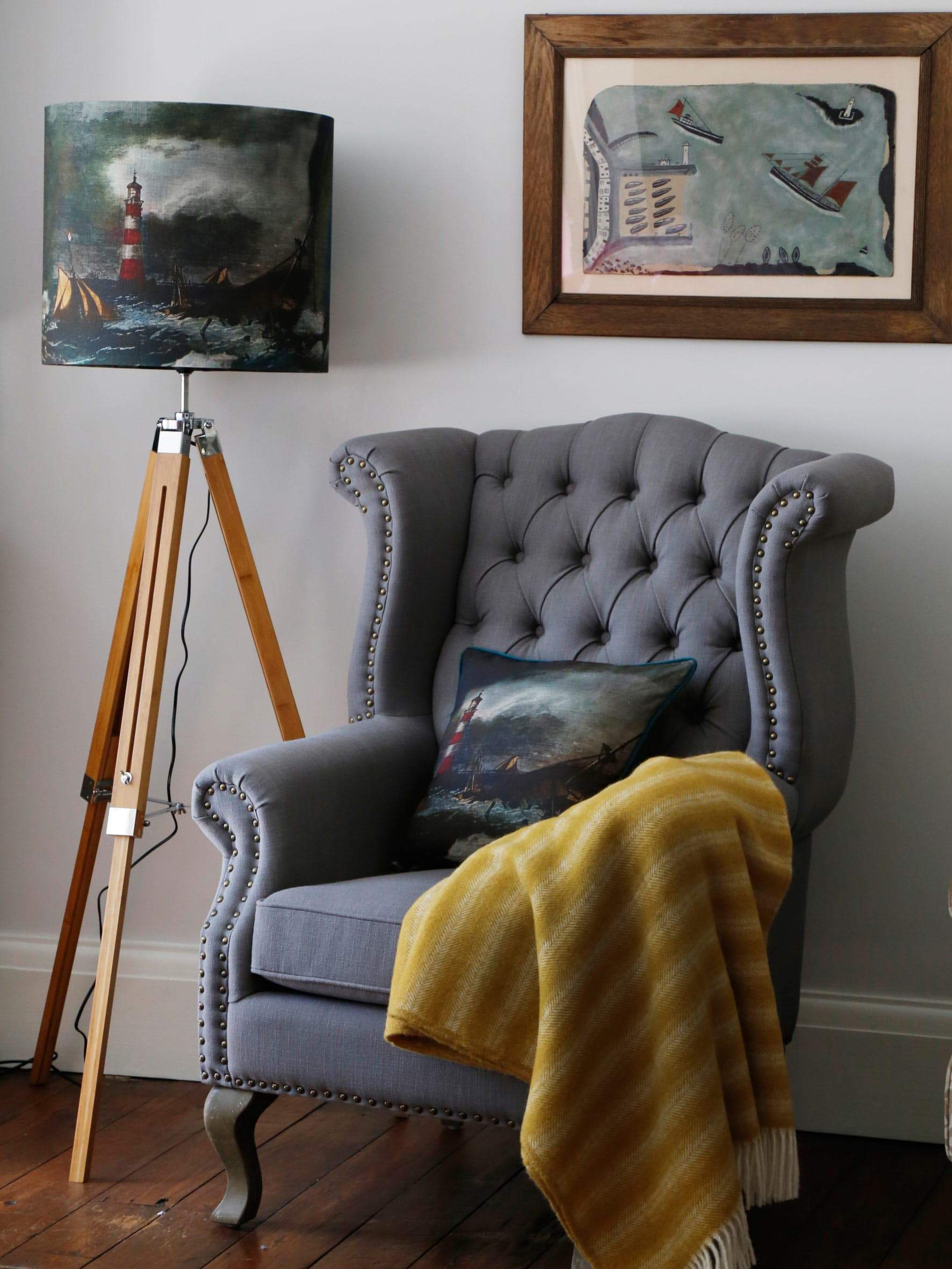 Lighthouse Square Cushion Cover - Image 4