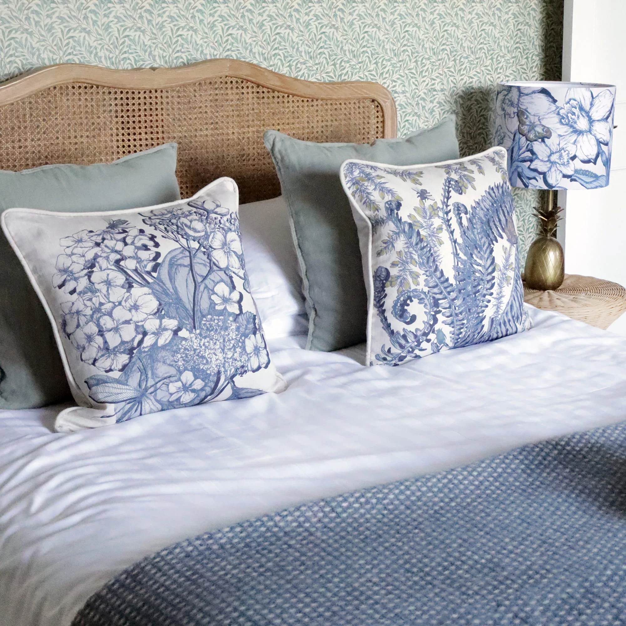 The Explorer’s Garden Hydrangea Cushion Cover - Image 4