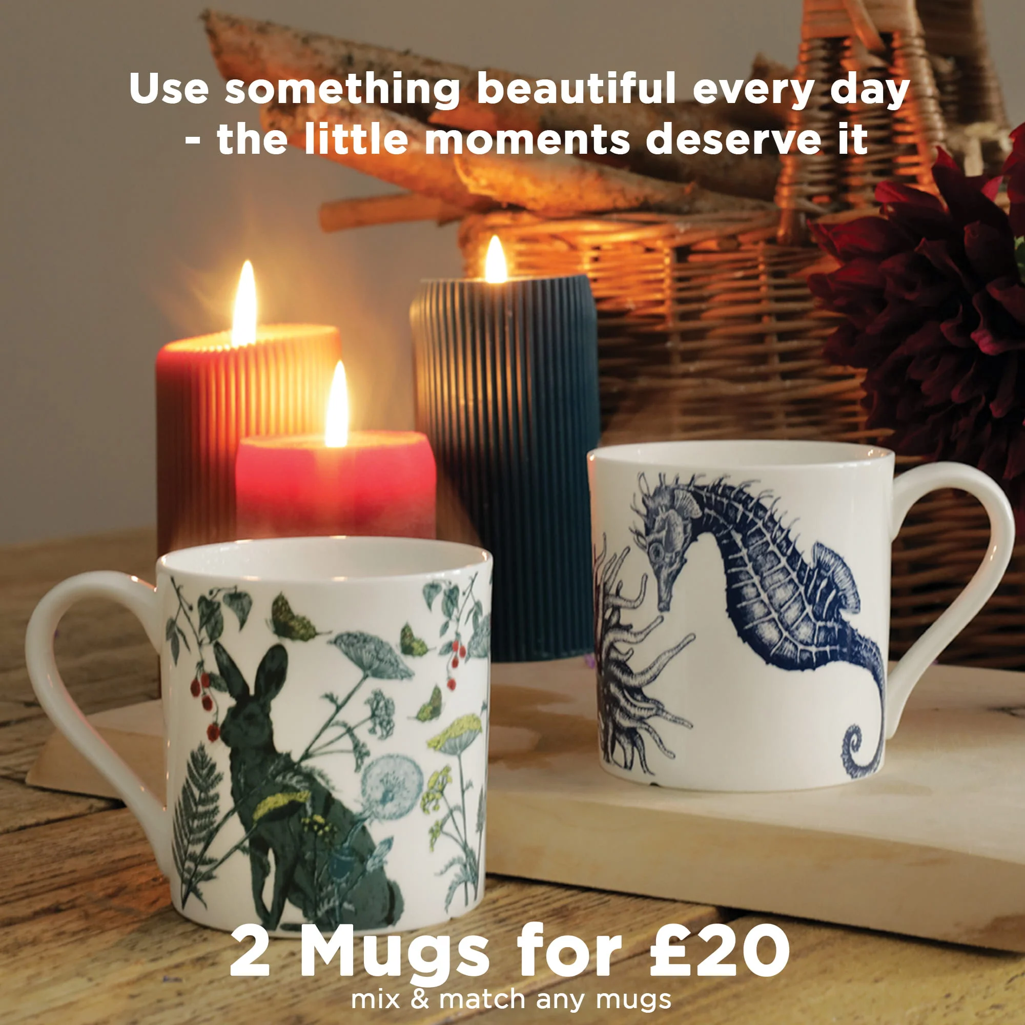 Bone China Seahorse Mug - Image 4