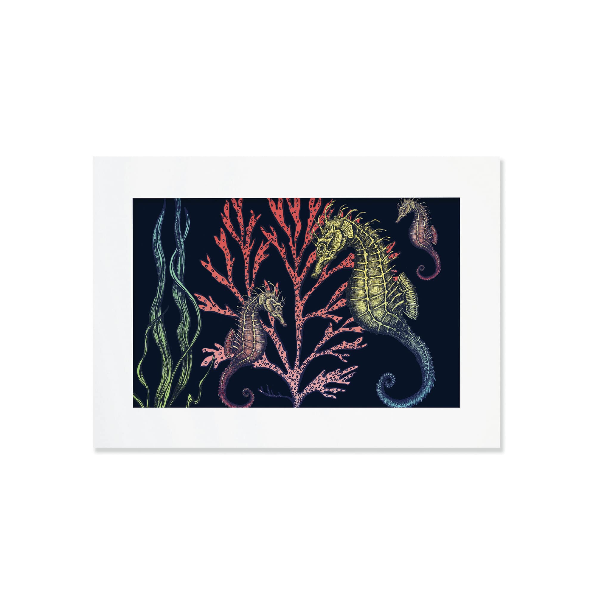 Navy Ningaloo Reef Art Print – Mounted in 3 Sizes - Image 6