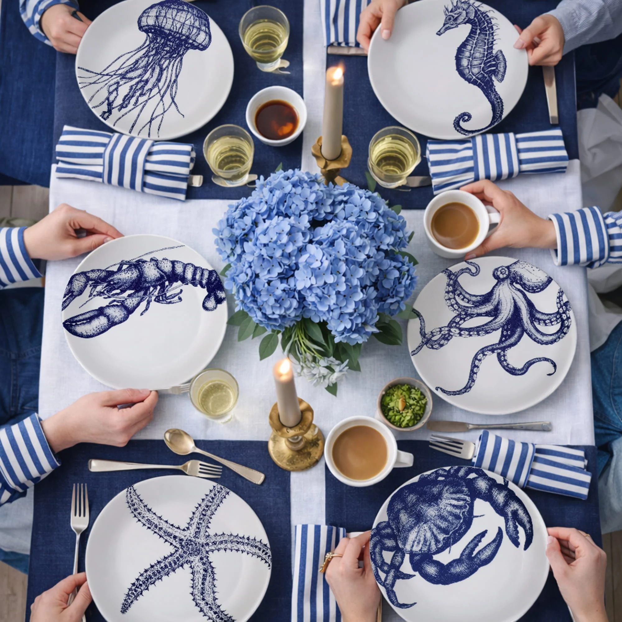 Bone China Lobster Dinner Plate - Image 3