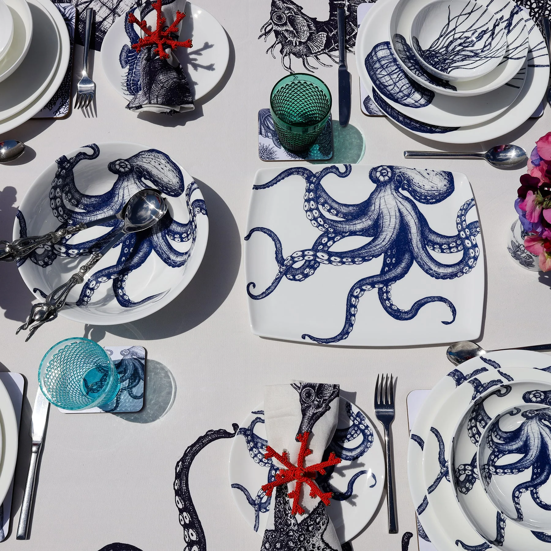 Bone China Octopus Serving Bowl - Image 5