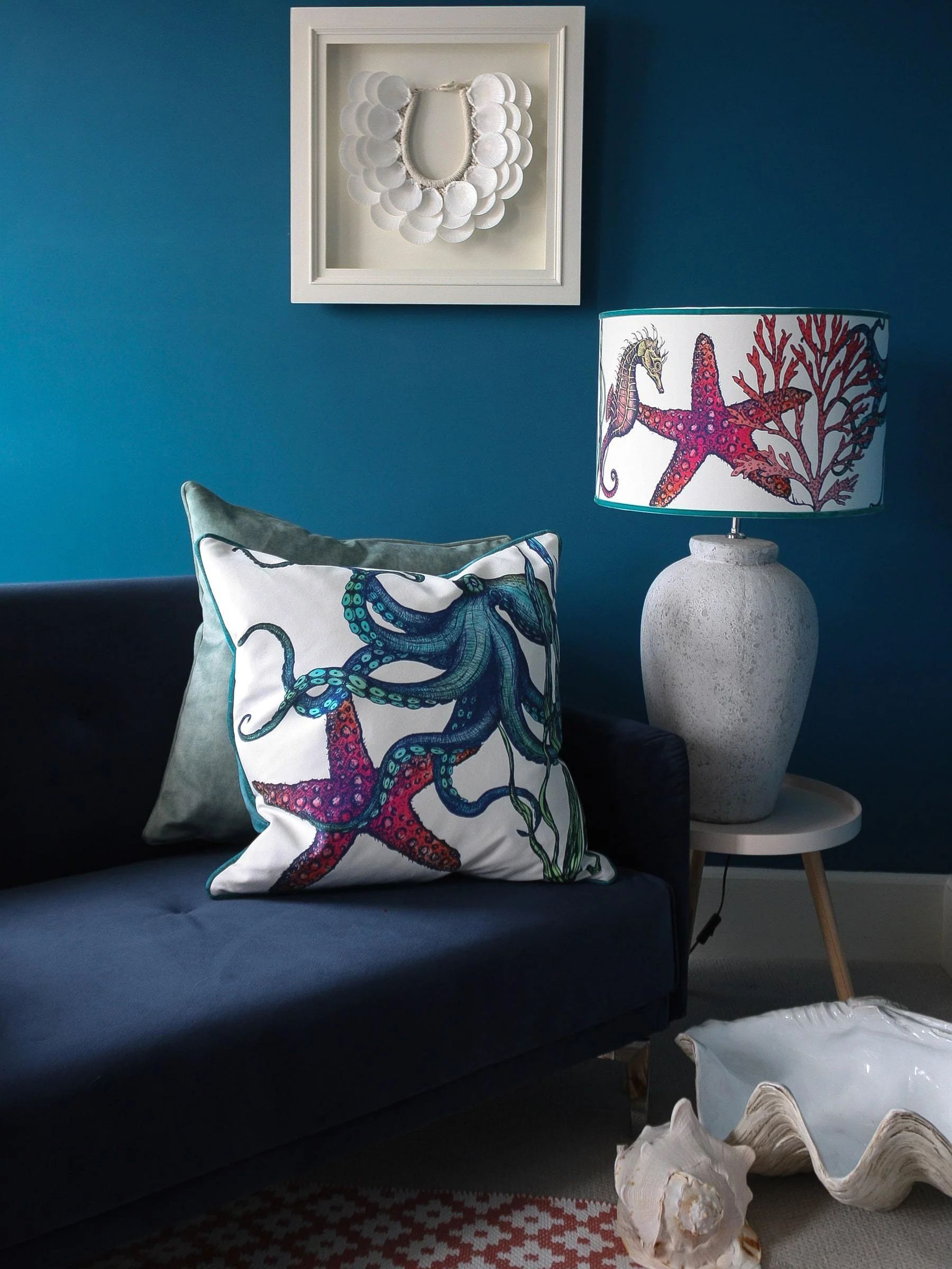 White Rainbow Reef Lampshade - Image 3