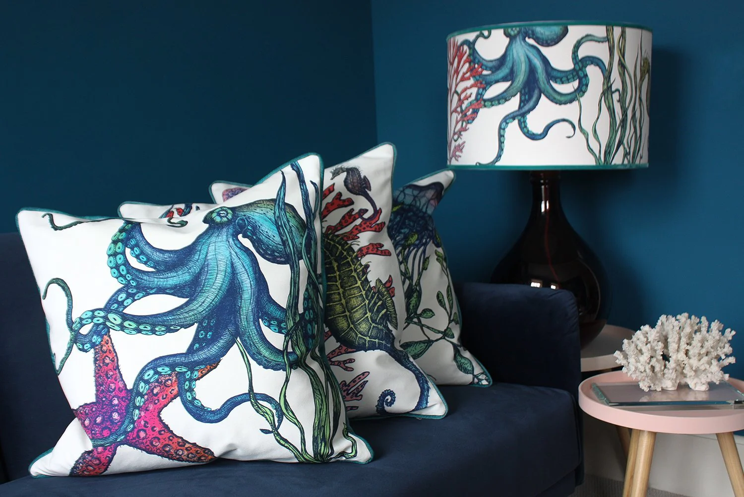 White Rainbow Reef Lampshade - Image 6